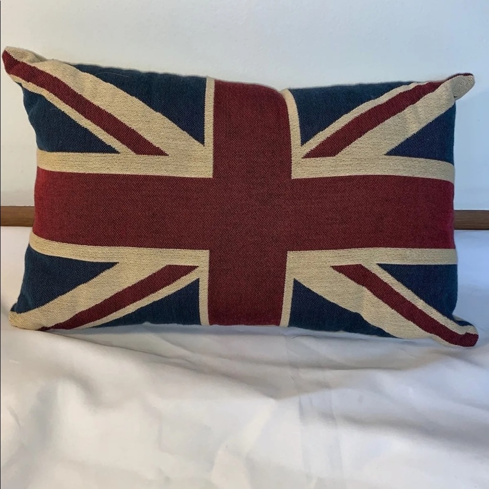 SOLD*Authentic Union Jack decorator pillow from UK